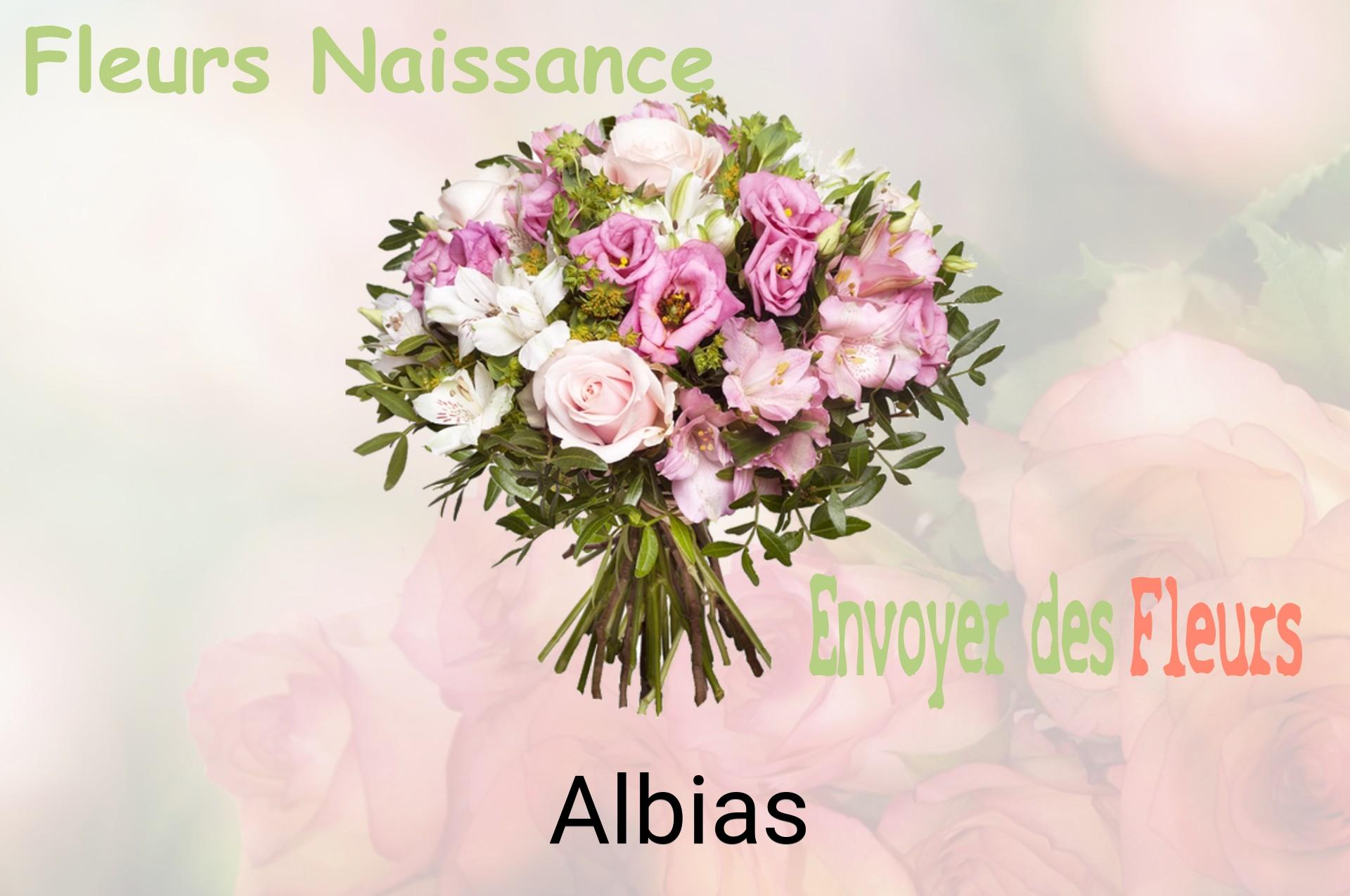 Bouquet de fleurs de naissance livré à Albias